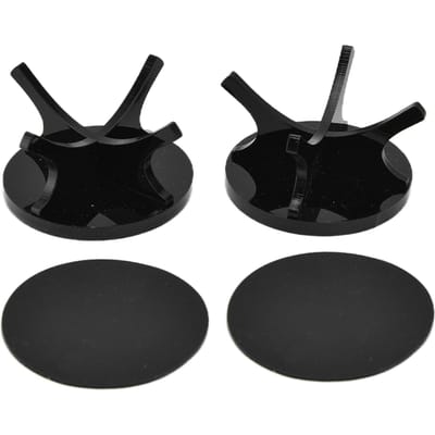 2 Stuks Golfbalrek Hoge Stabiliteit Sterke Stevigheid Eenvoudige Baseball Display Standaard Zwart 2 Stuks
