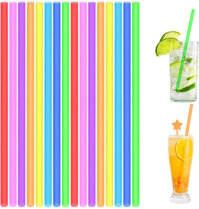 Rietjes, partyrietjes voor feest, verjaardag, bruiloft, herbruikbare rietjes voor smoothies, sap, cocktail