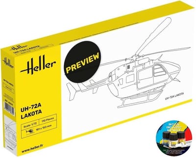 Heller Modelbouwpakket Militaire voertuigen - 56379 Eurocopter UH-72A Lakota Heli - Starter Kit Plastic - 1:72 - Modelbouw