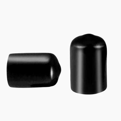 Dailygoods- Schroefdraadbeschermer 100 Stuks - PVC-Rubber - Ronde Buis - Draadbeschermers - Eindkap Cover - Afmetingen 20x11mm - Draadkap