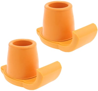 Dailygoods- Looprek Set van Twee - Glijders Inclusief Rubberen Hulzen 25mm - Douchestoel - Looprekken voor Ouderen - Antislip - Vermindert Slijtage