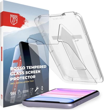 Rosso Screen Protector Geschikt voor Apple iPhone 11 Pro | Gehard Glas | Case Friendly | Met Installatietray | Eenvoudige montage