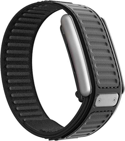 Stravo Nylon Bandje met Klittenbandsluiting – Geribbelde Structuur – Geschikt voor WHOOP 5.0 – Ademend Sport Horlogebandje – Zwart