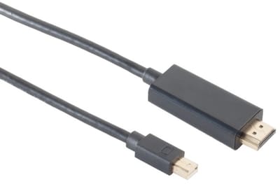 Mini DisplayPort 1.4 naar HDMI 2.0 kabel (4K 60 Hz + HDR) / zwart - 1 meter