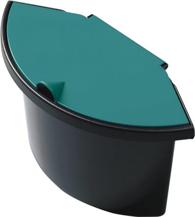 Helit H6106094 - waste insert "the collector" 2L, black/green