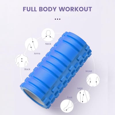 Famanu Foam Roller Fasciarol - Schuimrubber rol - Fitness Massagerol voor Triggerpoint-Massage in Rug, Nek, Benen Tijdens de Fasciatraining met de Gymnastiekrol voor Mannen en Vrouwen