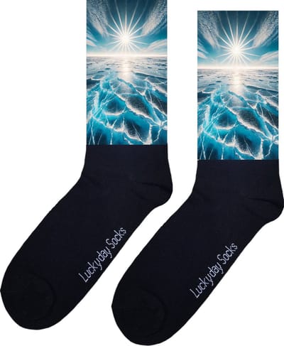 Ijsmeer - Opkikker - Grappige sokken - Valentijn cadeau - Verjaardagscadeau - Leuk kado - Sint cadeau - Leuke sokken - Vrolijke sokken - Cadeautje - Grappig cadeau - Kerstsokken - Vaderdag - Moederdag - Kerstcadeau - Zon - Socks maken Happy - 37-44