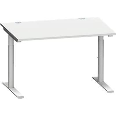 Schäfer Shop Genius MODENA FLEX bureau, 1200 x 800 mm, lichtgrijs