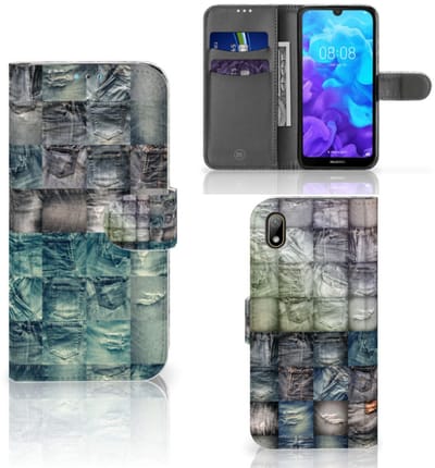 Wallet Case met Pasjes Huawei Y5 (2019) Spijkerbroeken