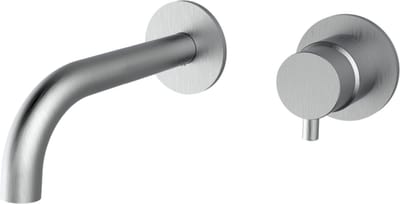 Plieger Napoli inbouw wandkraan 1 hendel met uitloop 18.3cm incl. inbouwdeel RVS