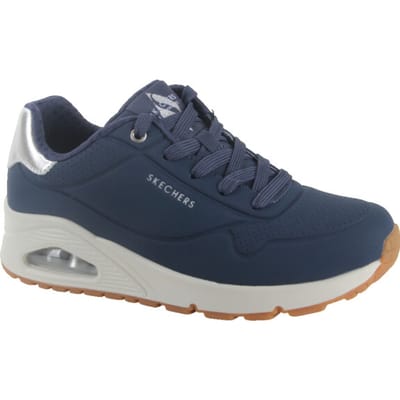 Skechers UNO - GOLDEN AIR Dames Sneakers - Donkerblauw / Zilver