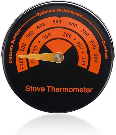 Kachelkoord plat zelfklevend - Reparatieset Kachel - Magnetisch Kachelthermometer, Ronde Barbecue & Roosterthermometer, Geschikt voor oven en brander