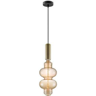 Home sweet home hanglamp Saga brons Diabolo - amber