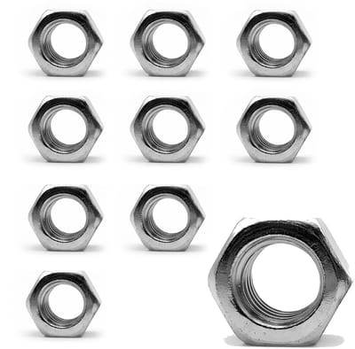 Moeren | 10 zeskantmoeren M24 | 19 x 36 mm | verzinkt staal | moeren voor bouten, schroefdraadmoeren, koppelingen, verstel- en bevestigingselementen binnen en buiten