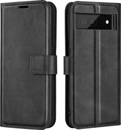 Coverup Hoesje - Geschikt voor Google Pixel 7 Pro Hoesje - Coverup Deluxe Book Case - Zwart