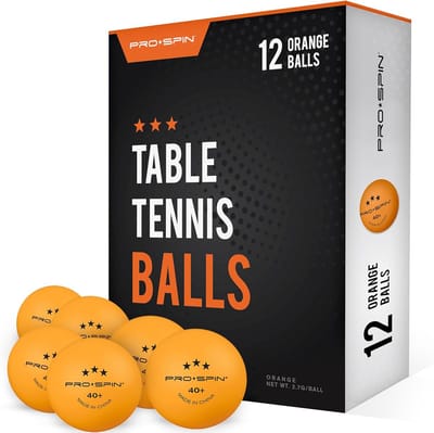 Pingpong Ballen - Tafeltennis Ballen - Wedstrijd Spelen - 3-Ster Kwaliteit - 12 Stuks - Oranje