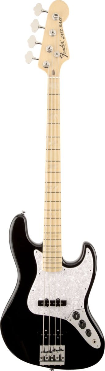Fender AS Geddy Lee US J-bas MN BLK zwart - Elektrische basgitaar