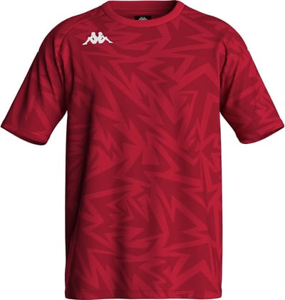Kappa Favero Shirt Korte Mouw Heren - Rood | Maat: L