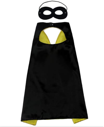 Dailygoods- Superheldenmantel met oogmasker - Kids 1-9 jaar - Satijn - Cosplay - Verjaardagspartij - 70cm x 70cm - Diverse kleuren - Kindercape