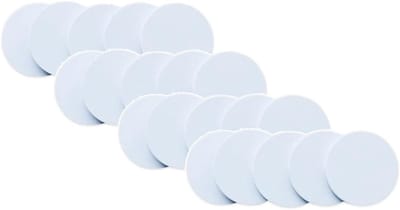 NFC Tags - Labels Kaarten - Data Opslag - Overschrijfbaar Geheugen - 25mm Diameter - Wit