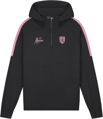 Malelions sport fielder hoodie in de kleur zwart.