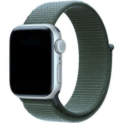 2+1 | Apple Watch Bandje Flyne - Geweven - Nylon - Bosgroen