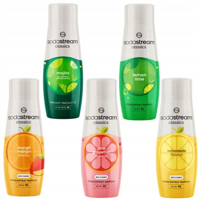 SodaStream - Limonadesiropen - Orange-Mango - Mojito - Grapefruit - Lemon Lime - Lemonade