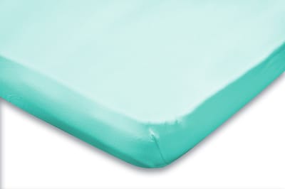 Eleganzzz Hoeslaken Topper Jersey Stretch - Aqua - Hoeslaken 90x210/220cm - 100x200cm - Eenpersoons - 100% Katoen - Topper - Hoeslakens