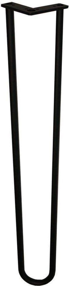 FLE - Stalen hairpin zwart hairpin ø 1,6 cm en hoogte 71 cm