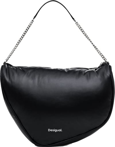 Desigual Schoudertas Lemonheart Accent Shopping Bag Black Zwart