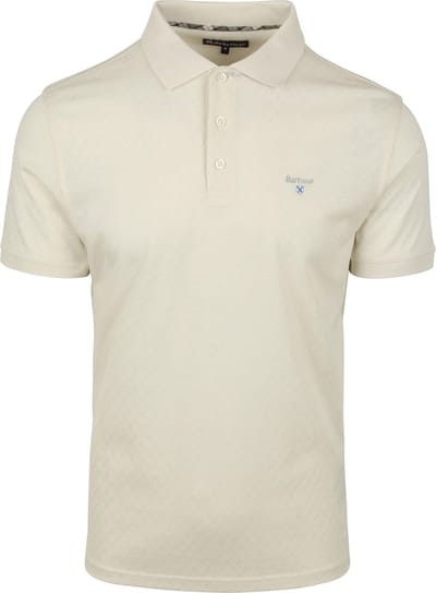 Barbour Polo Sutton Tailored Antique White - Maat XL - Heren