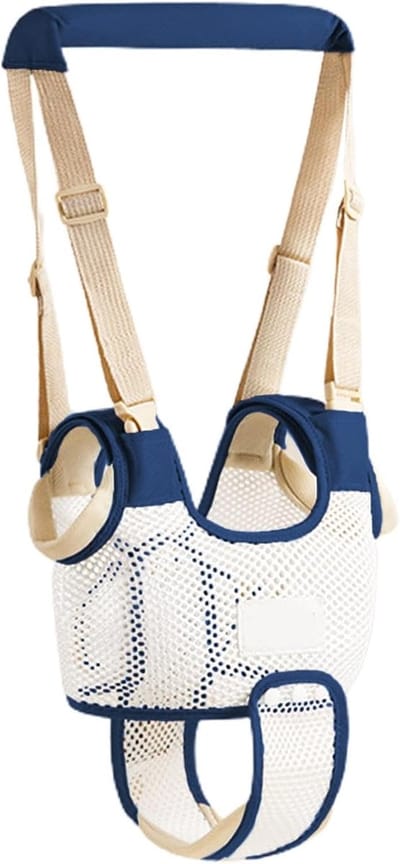 Kinderloopharnas - Wandelharnas Baby - Ondersteunen Lopen - Ergonomisch Ontwerp - 55 x 30 x 30 cm - Blauw