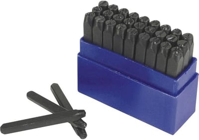 Slagletters Set - Metaalstempels Markeren - Metaal Bewerken - Volgens DIN 1451 - 10 mm - Zilver
