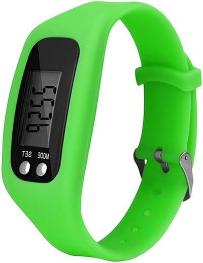 Stappenteller Horloge - Fitness Tracker - Wandelen Hardlopen - Geen Smartphone Nodig - 4.5 x 2.7 cm - Groen