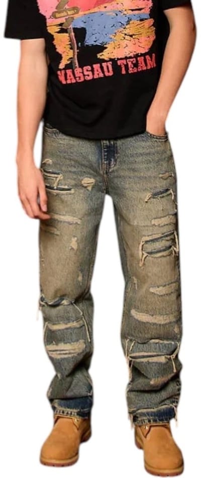 Amicci Heren Jeans Blauw AMJ113/BLU Manuel