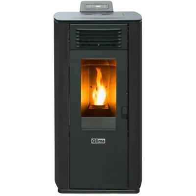 Qlima Pelletkachel Fiorina 74 S-line - 7.45kw - Zwart