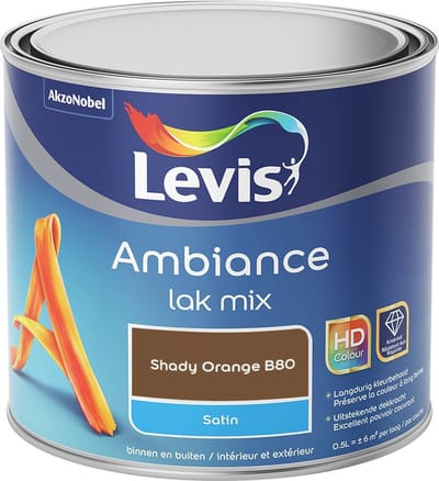 Levis - Ambiance Lak Satin Mix - Shady Orange B80 - Mengverf - 0,5 L
