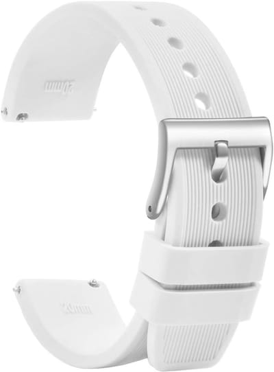 Siliconen Quick Release Band - Zachte Rubber Strap voor Waterdichte Smartwatch - Vervangband 18mm, 20mm, 22mm voor Mannen en Vrouwen