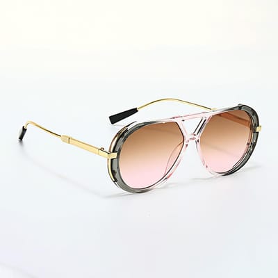 Mode Dames Zonnebril Bruine Verloopglazen Stijlvolle Decoratieve Bril voor Dames Nieuwe Trendy Accessoires