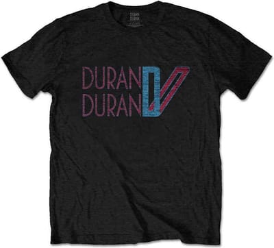 Duran Duran - Double D Logo Heren T-shirt - M - Zwart