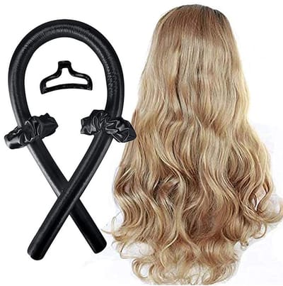 Haar Krullen zonder Hitte - Heatless Curls - Heatless Curling Set - Krulset - Zwart - Krulband - Overnight curls - CHPN