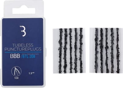 BBB Cycling PuncturePlugs - Tubeless Plugs - 10 stuks - 1.5mm - Tubeless Repair Kit Racefiets, MTB & Gravelbike - BTL-208