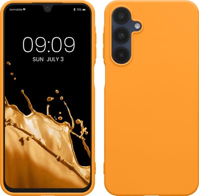 kwmobile telefoonhoesje geschikt voor Samsung Galaxy A16 5G - Hoesje voor smartphone - Back cover in fruitig oranje