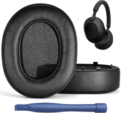Vervangende Oorkussen Set - Geschikt voor Sony WH-1000XM5 Oorkussens - Koptelefoon WH- 1000XM5 - Zacht Memory Foam - Zwart