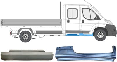 Reparatiepaneel set voor Fiat Ducato 2006-2025 / Rechts