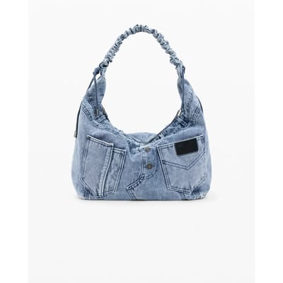 Desigual schoudertas Jackdenim Matsue Shoulder Bag Denim Medium Light Lichtblauw