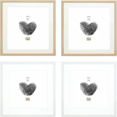Deknudt Frames fotowand S66KMP 9 - 4 fotokaders - foto 20x20/30x30 cm