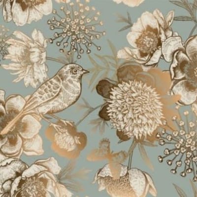 Foil Birds- Mint by Michelle decoupage papier A3