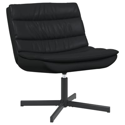 vidaXL Draaistoel Zwart 63 x 75 x 76 cm Glanzend PU