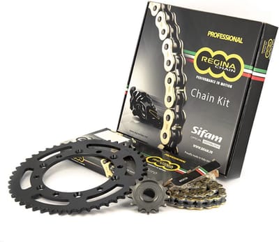 Kit chaîne Regina pour moto Kawasaki 650 Er6-N 2006 à 2017 14x43 Pas 520 Neuf